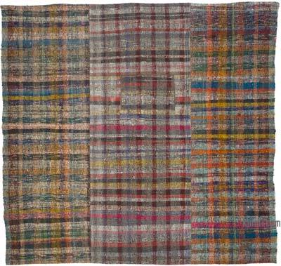 Vintage Turkish Pala Kilim (Chaput) - 7' 11" x 7' 7" (95" x 91")