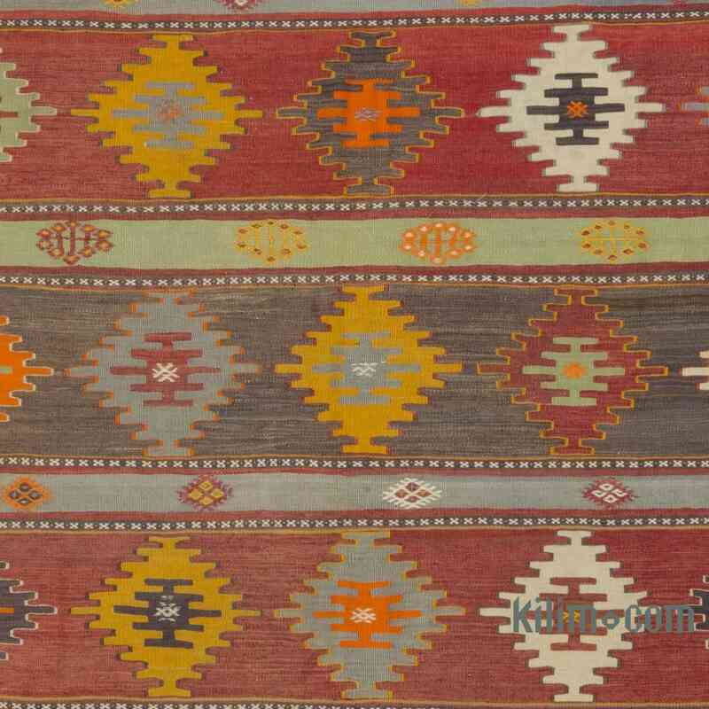 Multicolor Vintage Sivas Kilim Rug - 5' 4" x 10' 2" (64" x 122") - K0058131