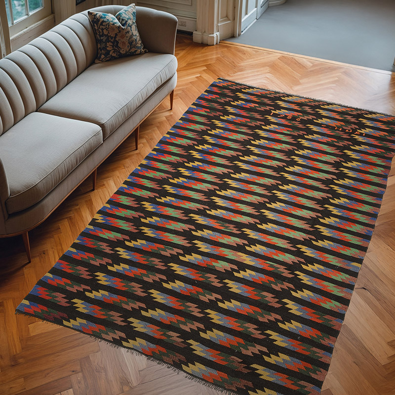 Çok Renkli Afyon Kilimi - 200 cm x 314 cm - K0058138