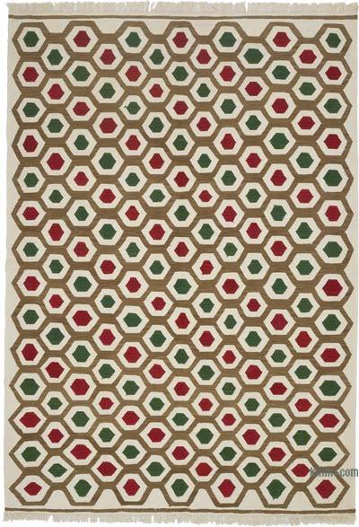 Multicolor Nueva Alfombra Turca Kilim - 181 cm x 259 cm