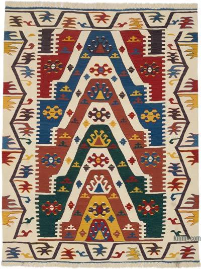 Çok Renkli Yeni Kök Boya El Dokuma Kilim - 155 cm x 201 cm