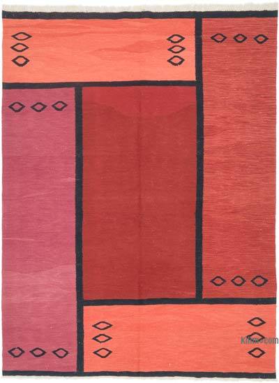 Kırmızı Yeni Kök Boya El Dokuma Kilim - 187 cm x 248 cm