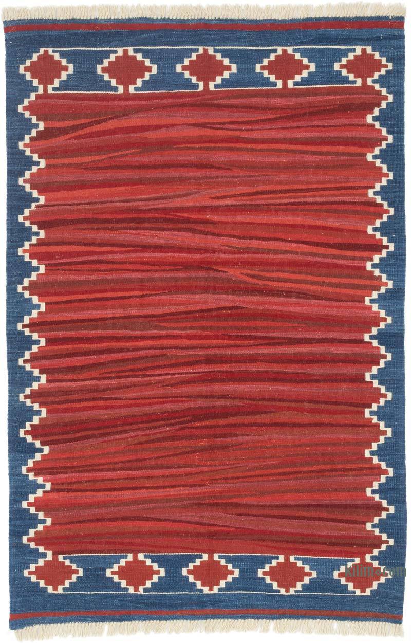 New Handwoven Turkish Kilim Rug - 4'  x 6' 1" (48" x 73") - K0058158