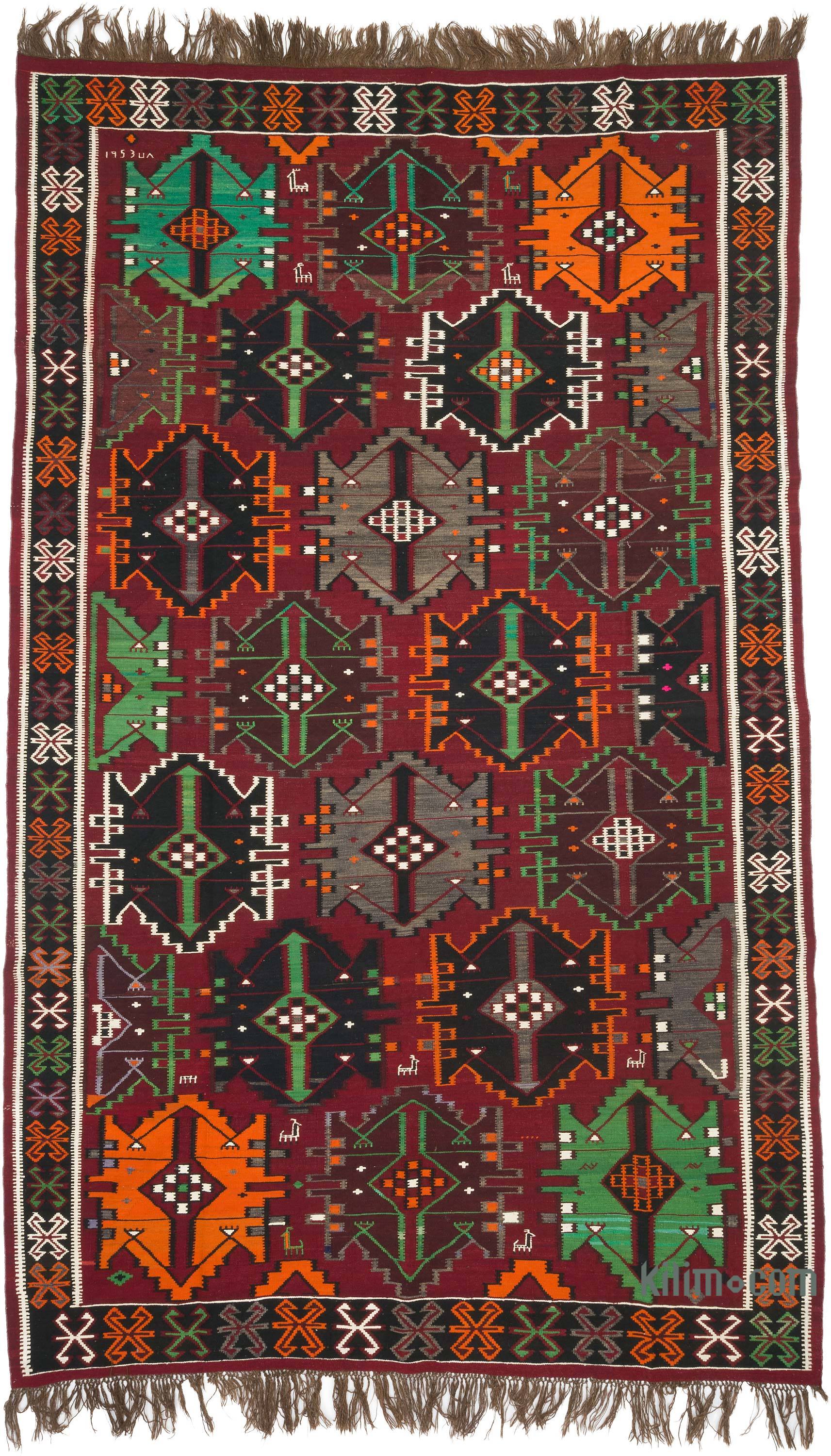 Small kilim rug, Oriental kilim rug, Doormat rug, Floor rug, Turkish vintage handmade kilim rug, Bohemian rug, Rug, 2.5 buy x 4.3 ft, ML0611