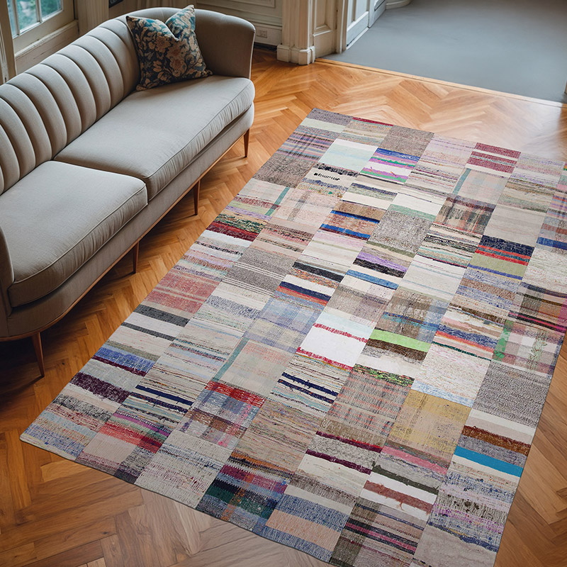 Patchwork Kilim Rug - 6' 7" x 9' 9" (79" x 117") - K0058205