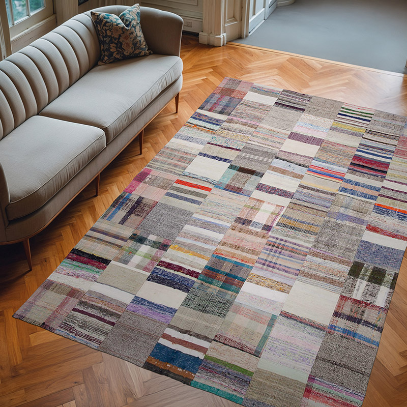 Patchwork Kilim Rug - 6' 7" x 9' 10" (79" x 118") - K0058207