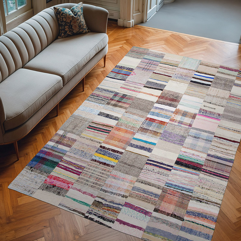 Patchwork Kilim Rug - 6' 7" x 9' 9" (79" x 117") - K0058209