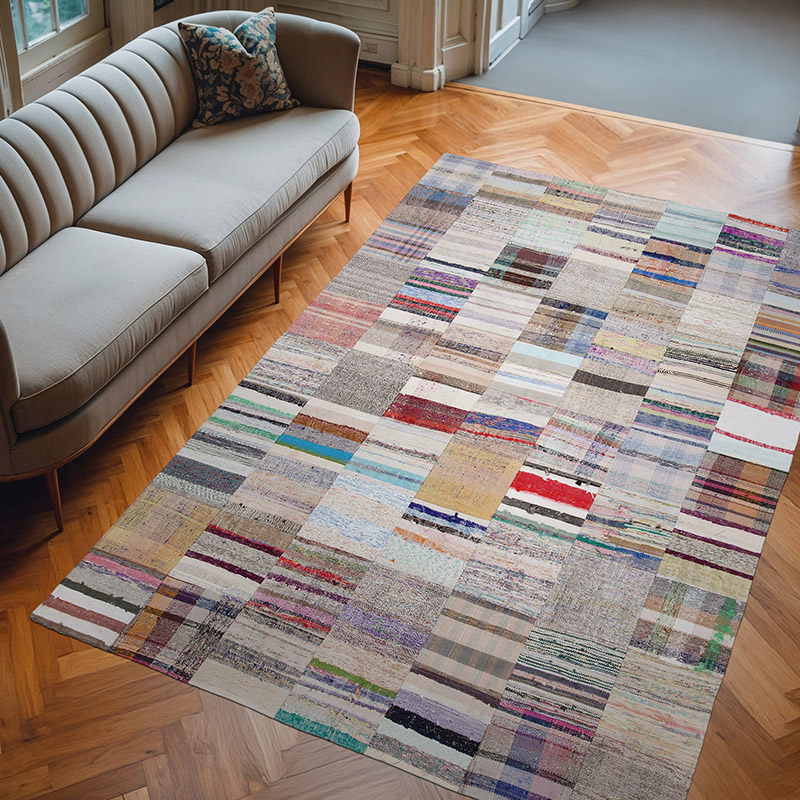 Alfombra Kilim De Retazos - 200 cm x 302 cm - K0058210