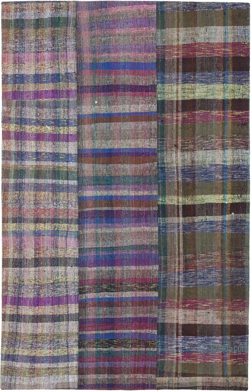 Multicolor Patchwork Kilim Rug - 6' 3" x 9' 11" (75" x 119") - K0058218