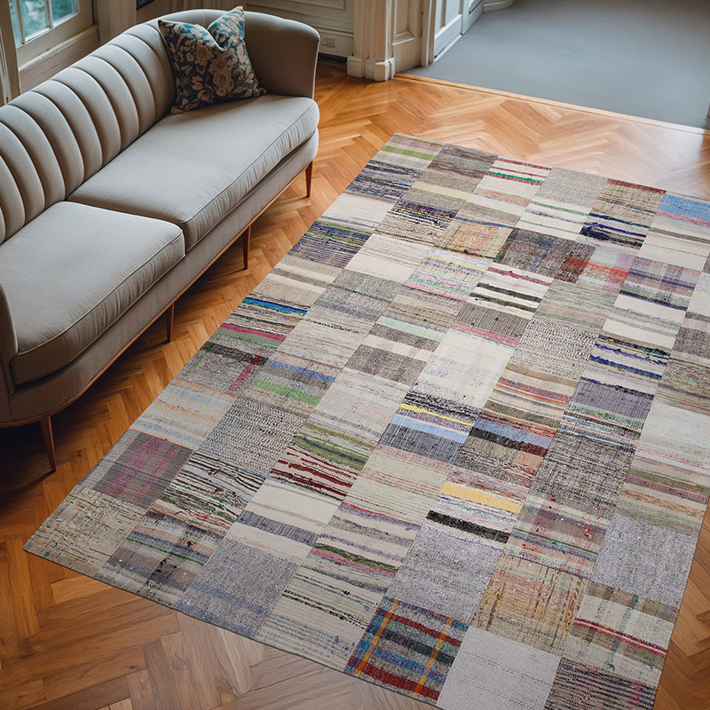 Patchwork Kilim Rug - 6' 11" x 9' 10" (83" x 118") - K0058223