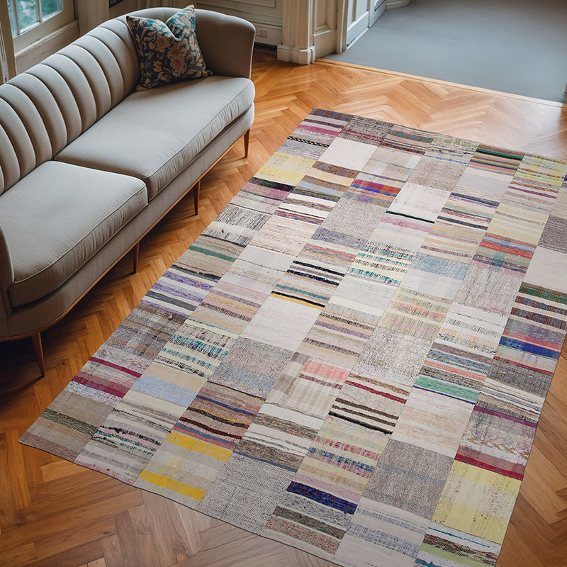 Patchwork Kilim Rug - 6' 7" x 9' 10" (79" x 118") - K0058224