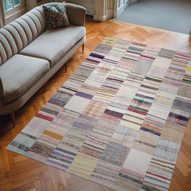 Patchwork Kilim Rug - 6' 7" x 9' 10" (79" x 118") - K0058229