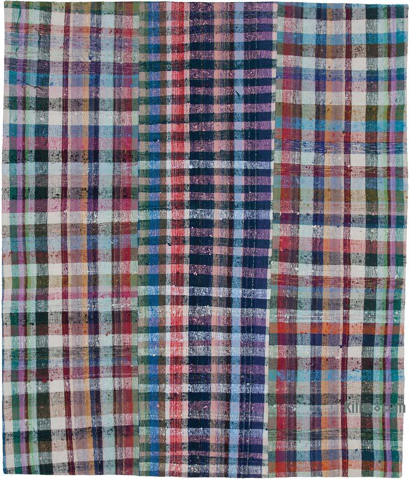 Multicolor Patchwork Kilim Rug - 8' 5" x 10'  (101" x 120") - K0058235