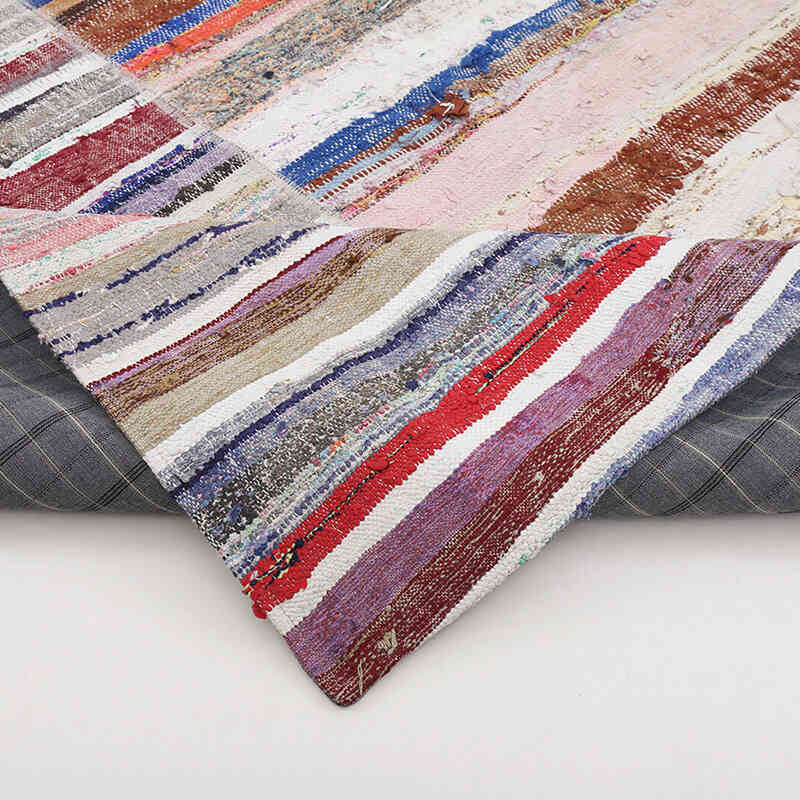 Bej Anadolu Çaput Patchwork Kilim - 245 cm x 302 cm - K0058241
