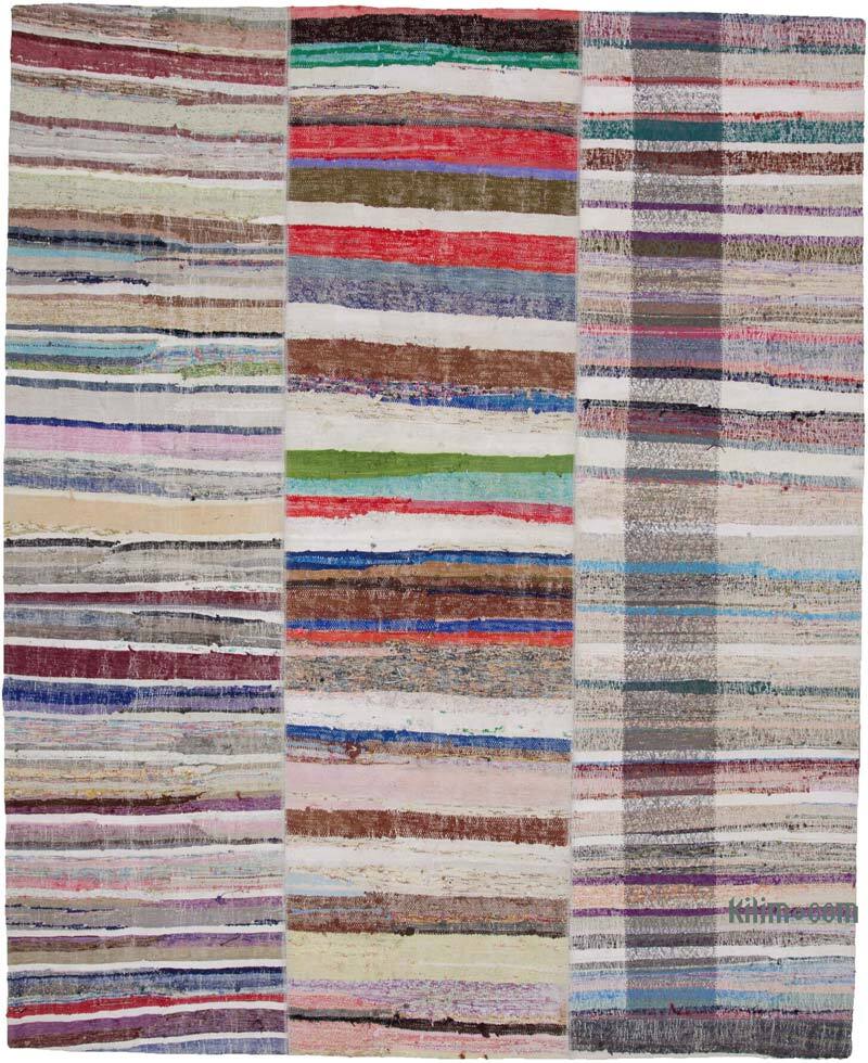 Bej Anadolu Çaput Patchwork Kilim - 245 cm x 302 cm - K0058241