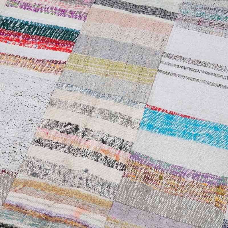 Multicolor Patchwork Kilim Rug - 6' 7" x 8' 2" (79" x 98") - K0058260