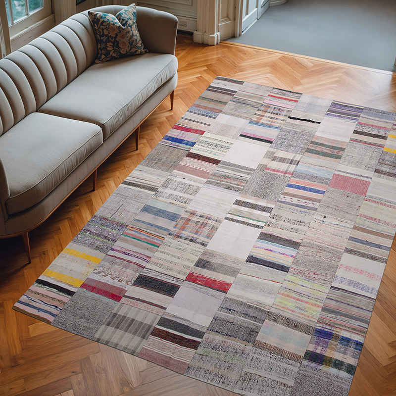 Alfombra Kilim De Retazos - 202 cm x 299 cm - K0058264
