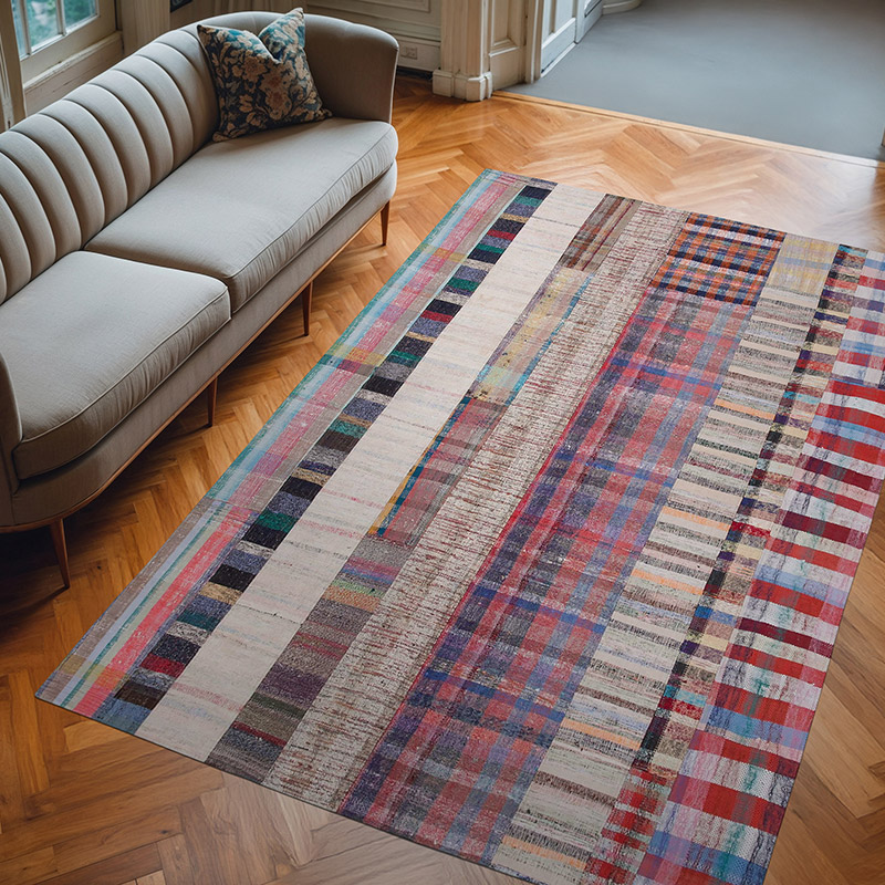 Alfombra Kilim De Retazos - 198 cm x 302 cm - K0058283