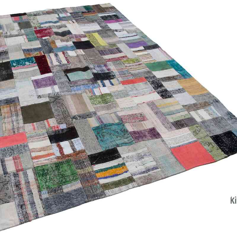 Multicolor Patchwork Kilim Rug - 6' 7" x 10'  (79" x 120") - K0058290