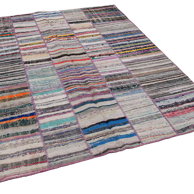 Patchwork Kilim Rug - 6' 7" x 7' 9" (79" x 93") - K0058319