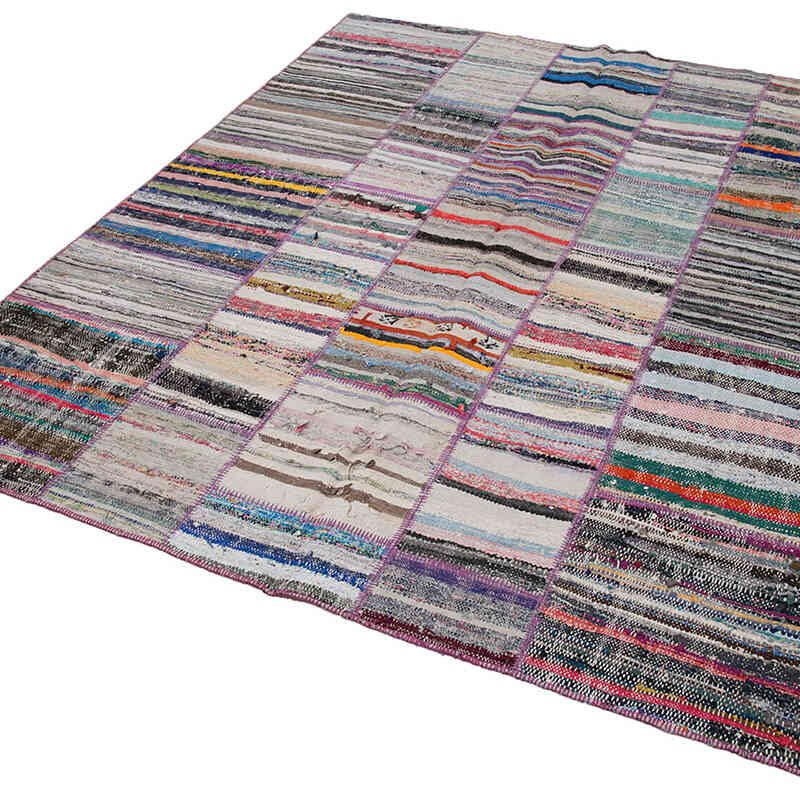 Patchwork Kilim Rug - 6' 7" x 7' 9" (79" x 93") - K0058319