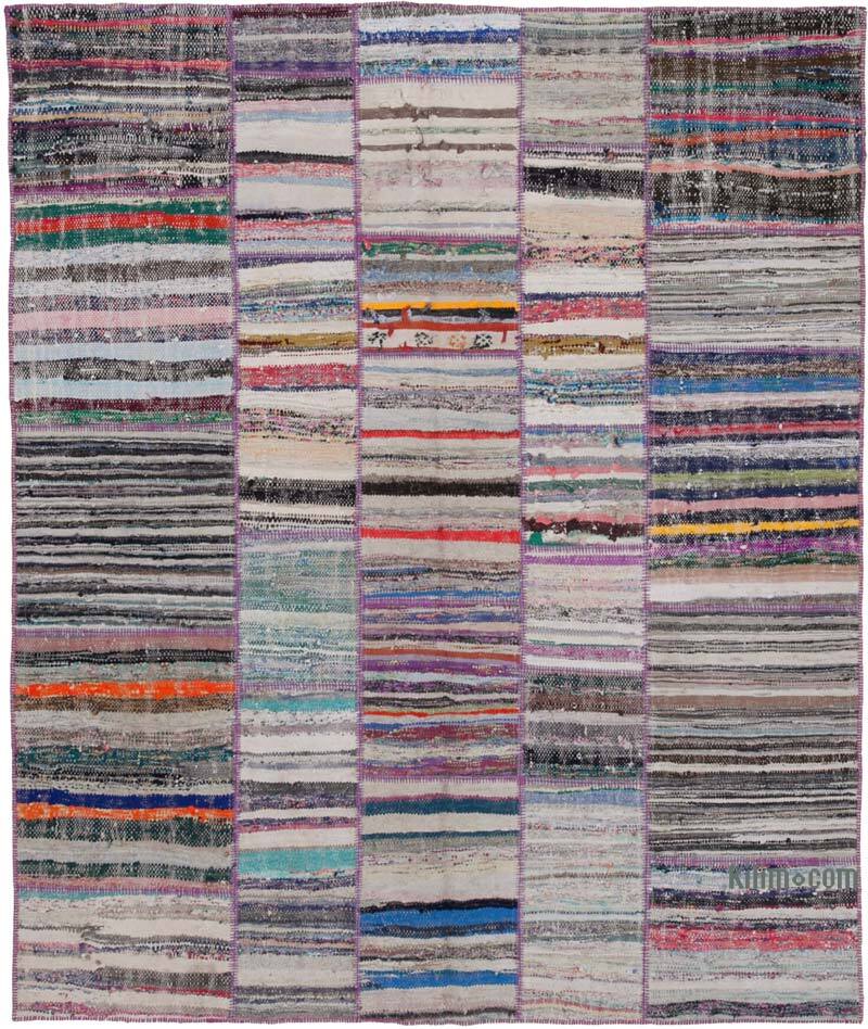 Patchwork Kilim Rug - 6' 7" x 7' 9" (79" x 93") - K0058319