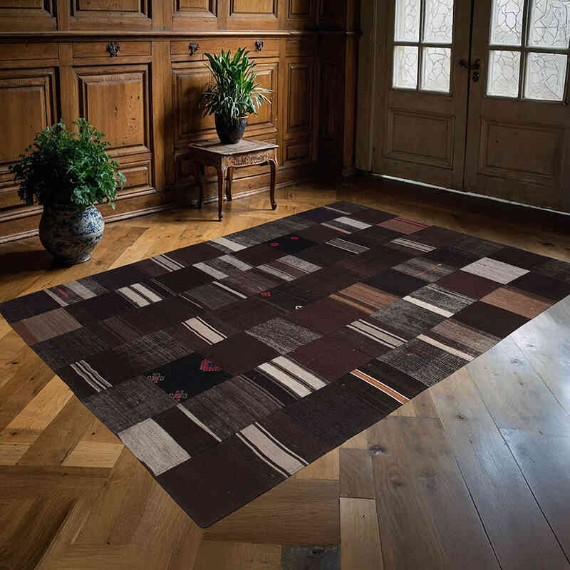 Patchwork Kilim Rug - 5' 7" x 7' 10" (67" x 94") - K0058323