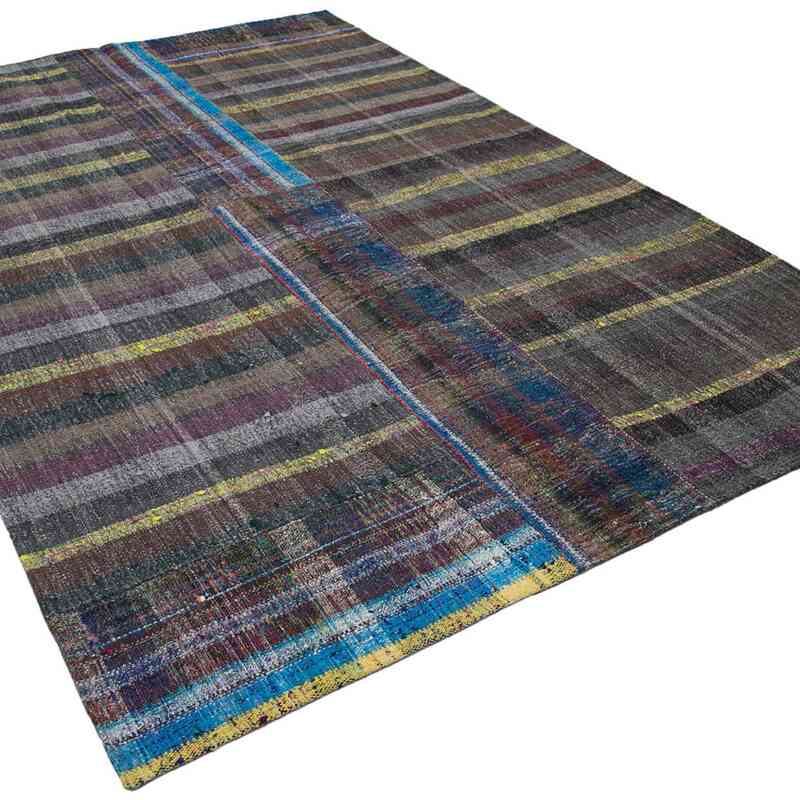 Multicolor Patchwork Kilim Rug - 6' 5" x 9' 10" (77" x 118") - K0058359