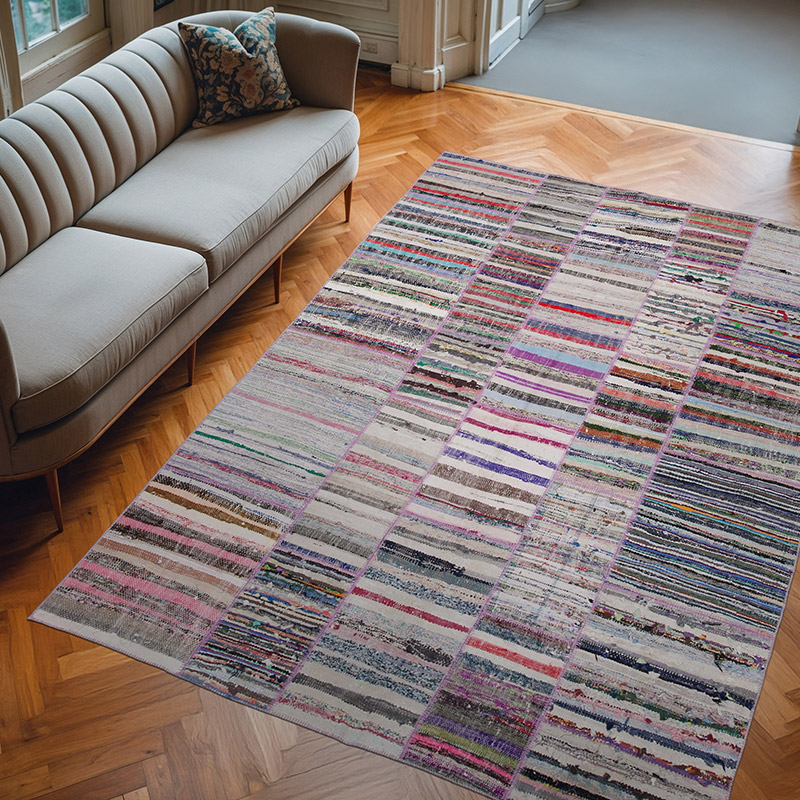Patchwork Kilim Rug - 6' 4" x 9' 3" (76" x 111") - K0058365