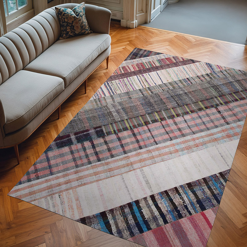 Anadolu Çaput Patchwork Kilim - 196 cm x 304 cm - K0058366