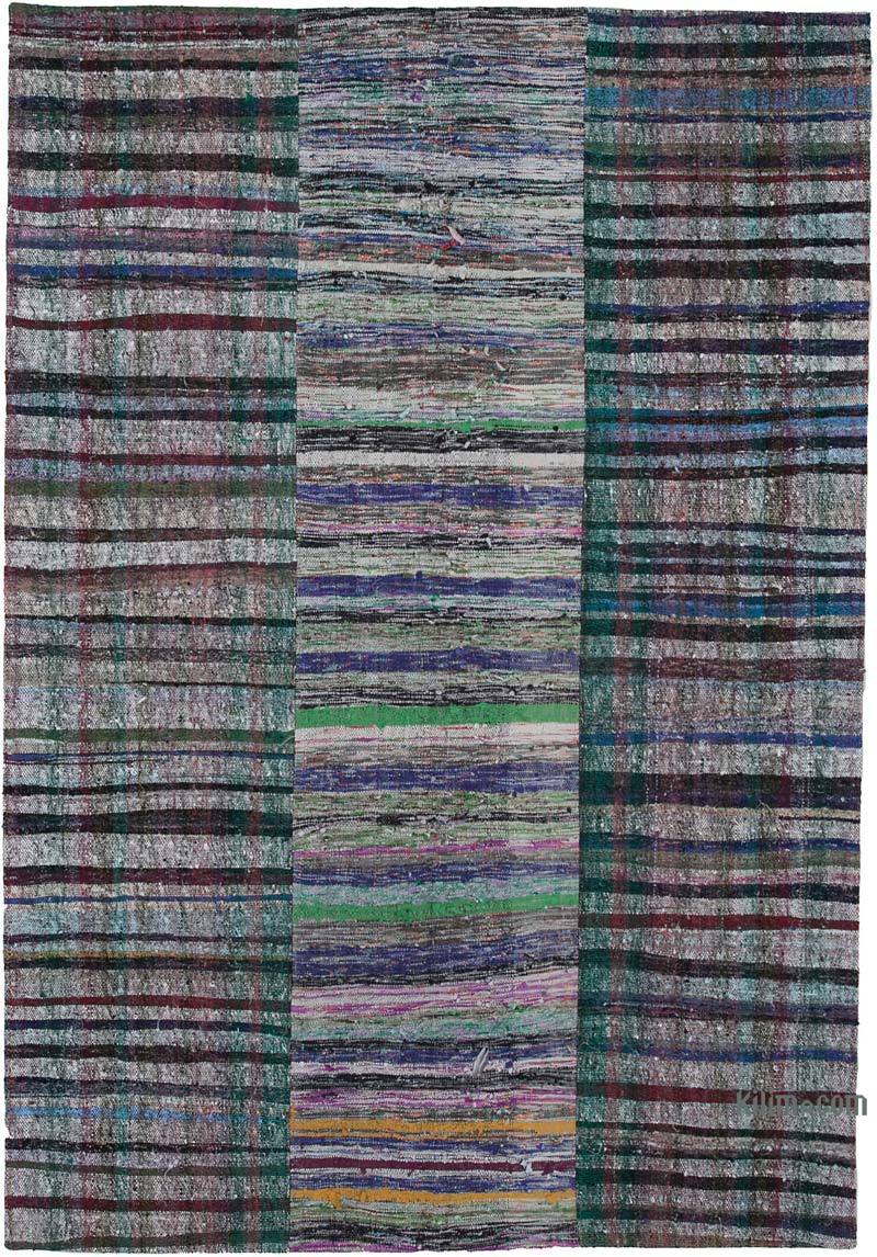 Çok Renkli Anadolu Çaput Patchwork Kilim - 202 cm x 291 cm - K0058368