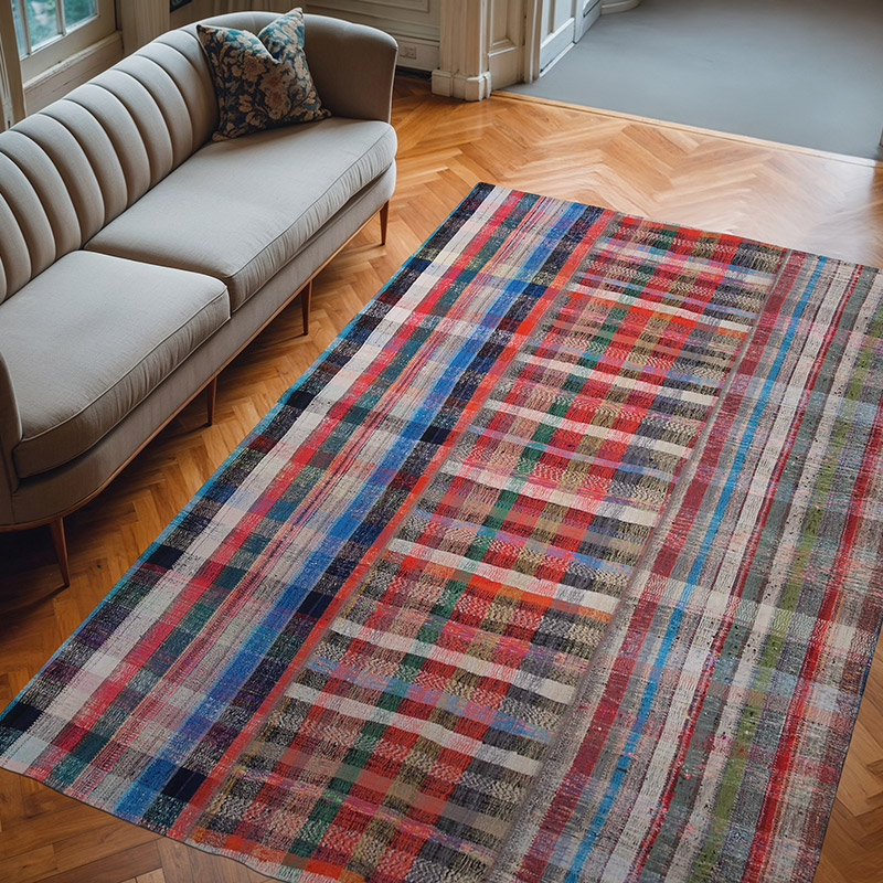 Anadolu Çaput Patchwork Kilim - 202 cm x 285 cm - K0058379