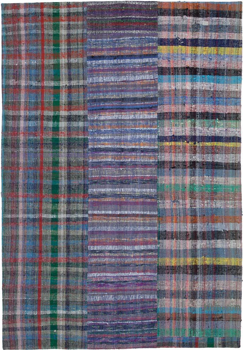 Multicolor Patchwork Kilim Rug - 6' 10" x 9' 11" (82" x 119") - K0058380