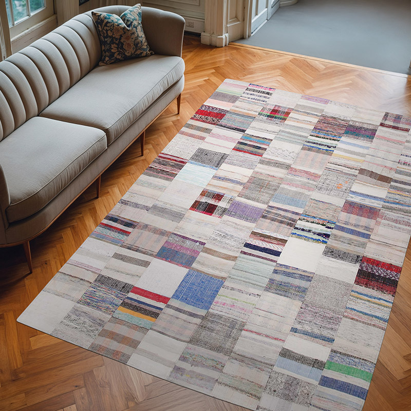 Patchwork Kilim Rug - 6' 7" x 9' 11" (79" x 119") - K0058383
