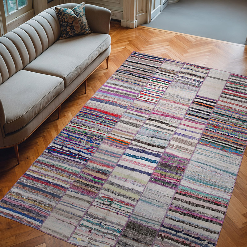 Patchwork Kilim Rug - 6' 6" x 9' 6" (78" x 114") - K0058393