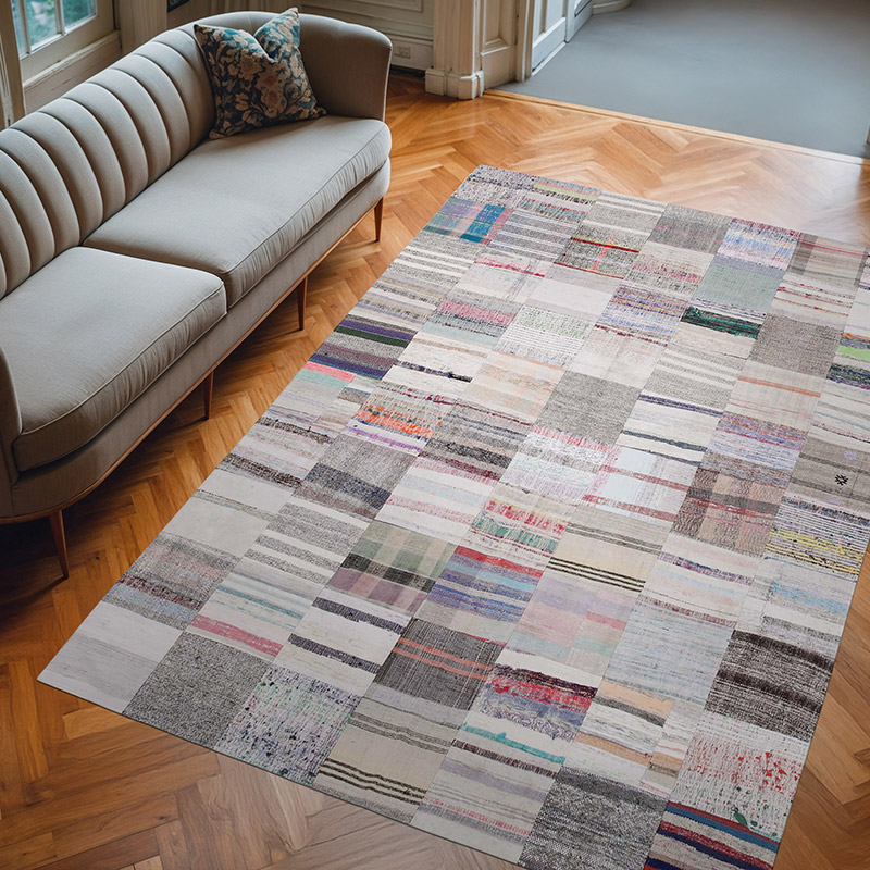 Patchwork Kilim Rug - 6' 8" x 9' 9" (80" x 117") - K0058399