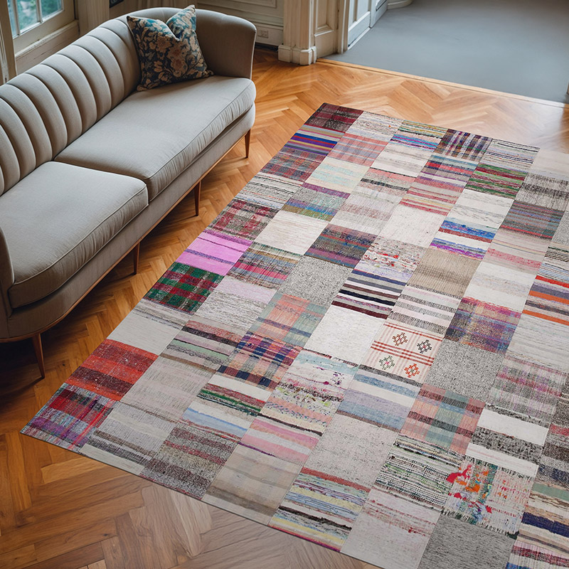 Alfombra Kilim De Retazos - 240 cm x 300 cm - K0058449
