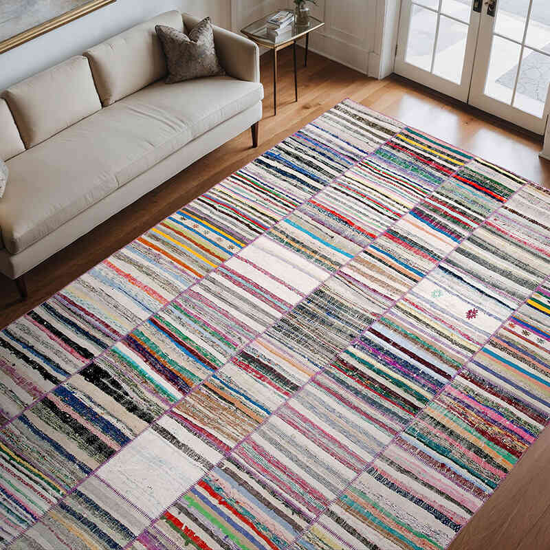 Anadolu Çaput Patchwork Kilim - 242 cm x 350 cm - K0058461