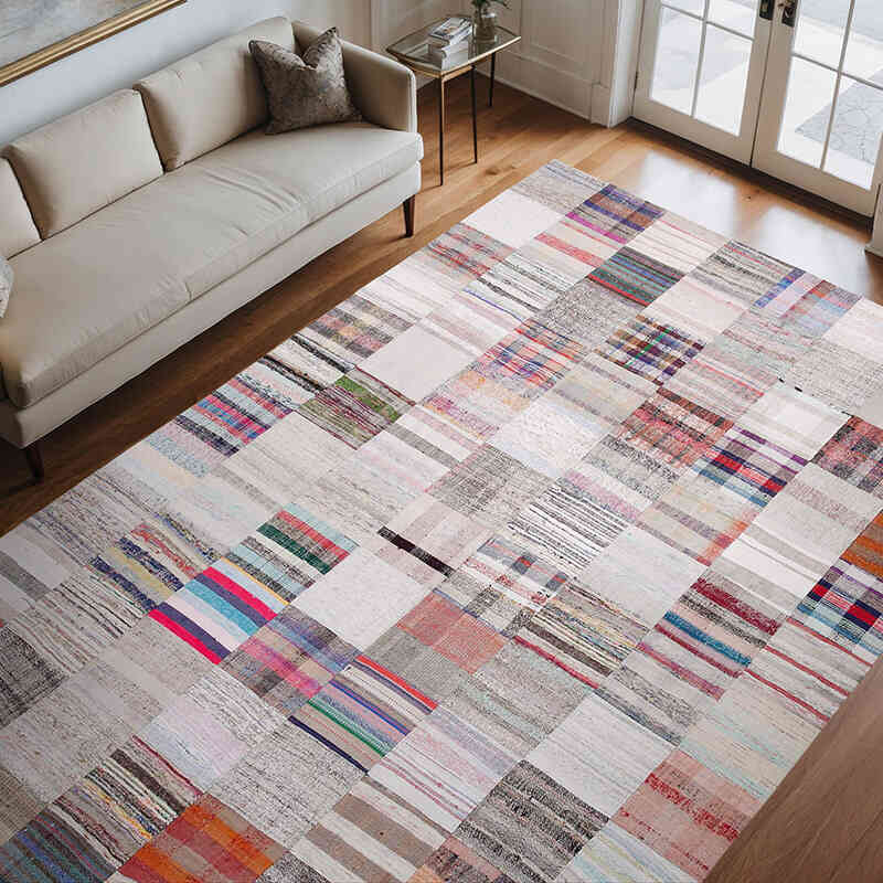 Patchwork Kilim Rug - 7' 11" x 11' 9" (95" x 141") - K0058469