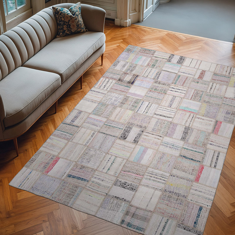 Alfombra Kilim De Retazos - 197 cm x 296 cm - K0058480