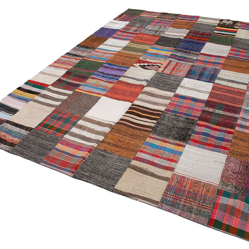Patchwork Kilim Rug - 7' 10" x 10' 9" (94" x 129") - K0058487