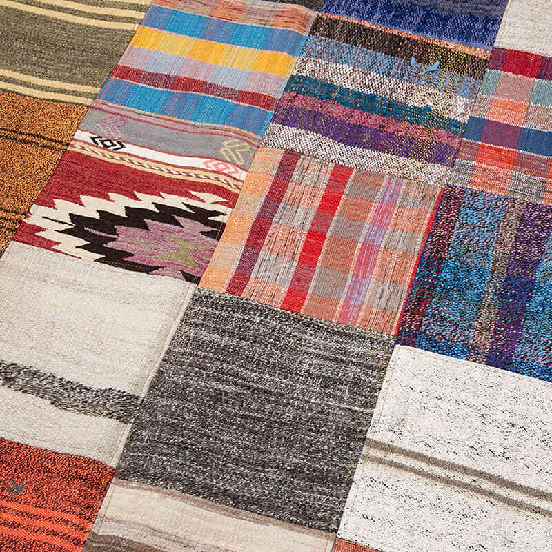 Patchwork Kilim Rug - 7' 10" x 10' 9" (94" x 129") - K0058487