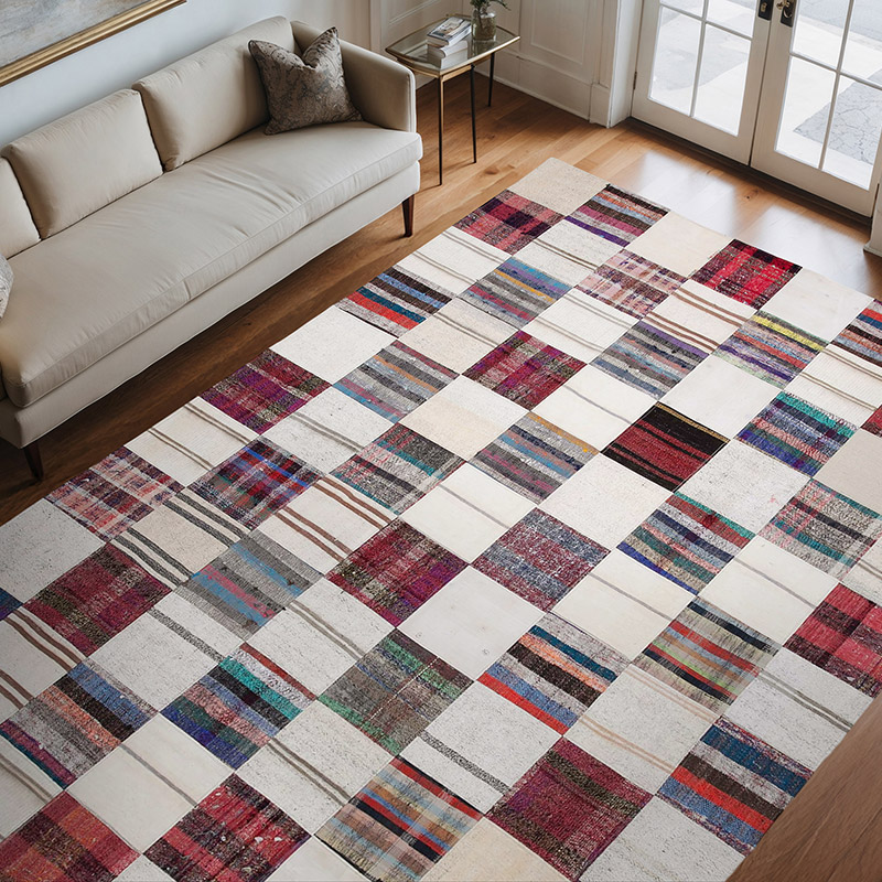 Anadolu Çaput Patchwork Kilim - 233 cm x 330 cm - K0058488