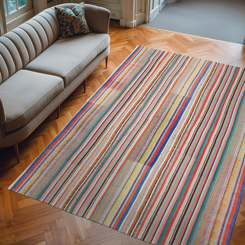 Alfombra Kilim De Retazos - 220 cm x 300 cm - K0058497