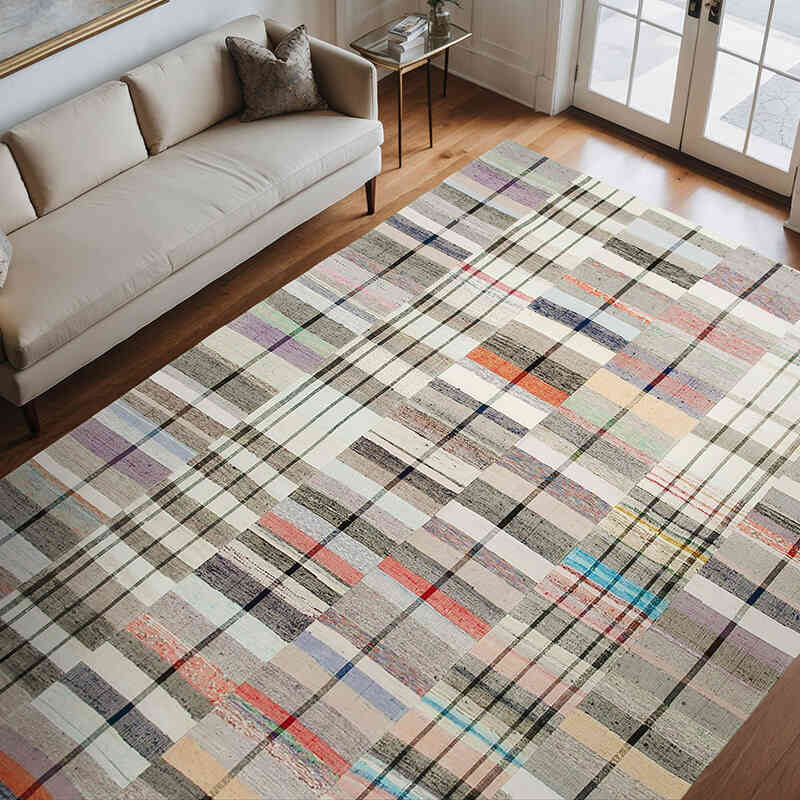 Alfombra Kilim De Retazos - 260 cm x 370 cm - K0058508