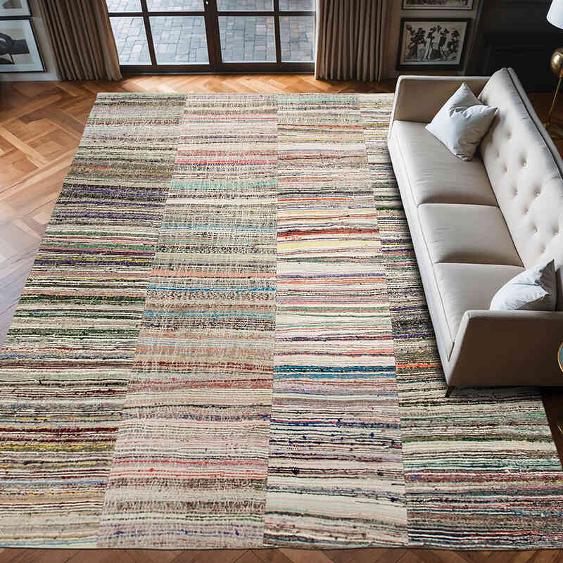 Patchwork Kilim Rug - 9' 1" x 12' 8" (109" x 152") - K0058524