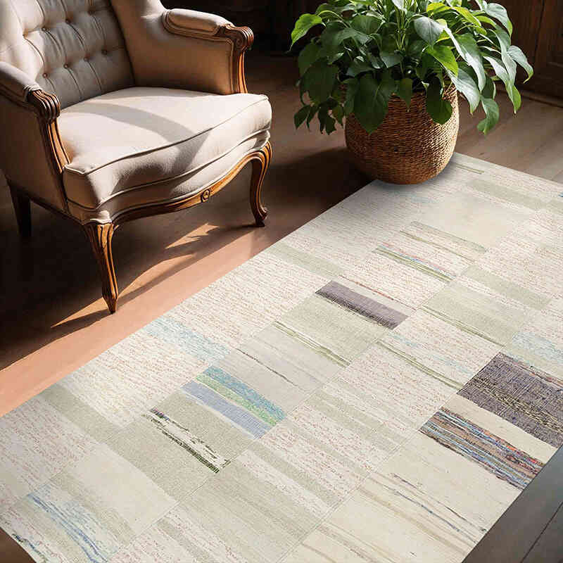 Alfombra Kilim De Retazos - 130 cm x 210 cm - K0058538