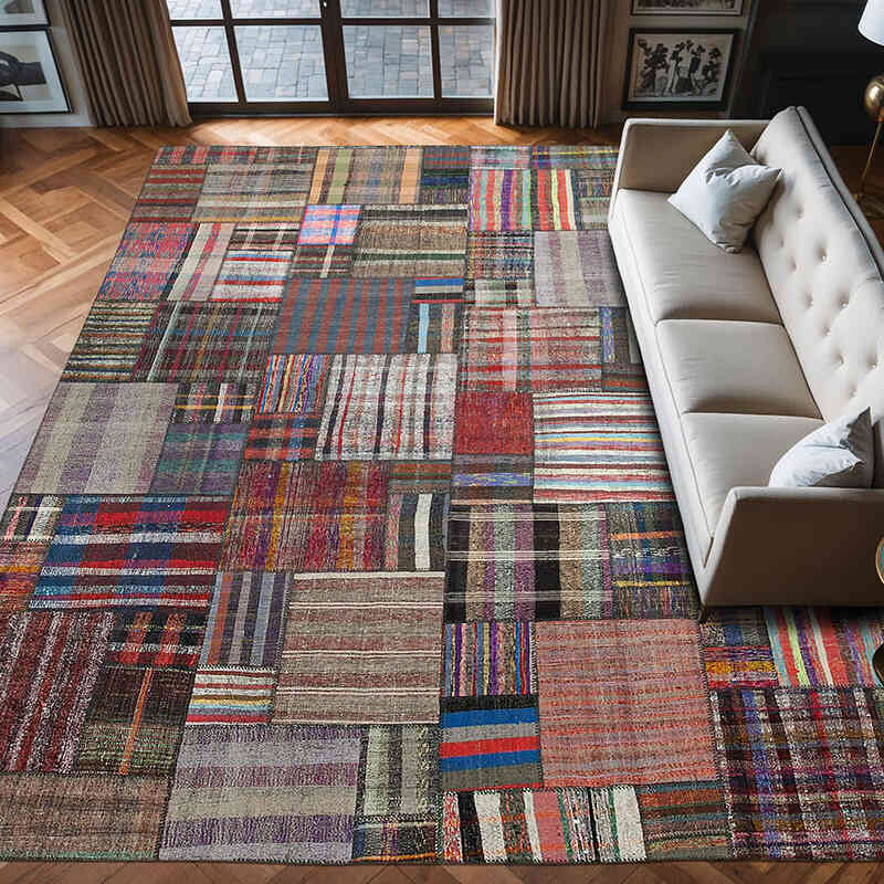 Alfombra Kilim De Retazos - 327 cm x 405 cm - K0058559