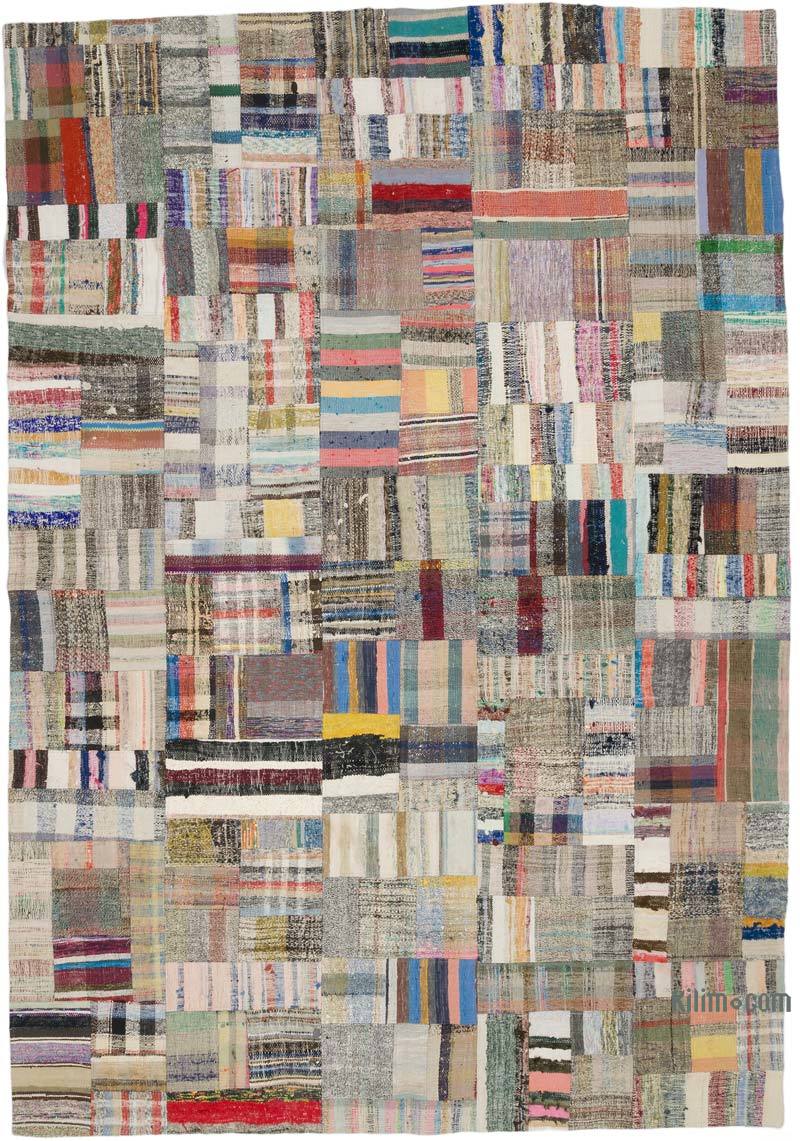 Multicolor Patchwork Kilim Rug - 7' 11" x 11' 6" (95" x 138") - K0058566