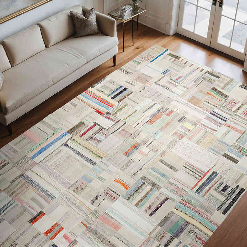 Patchwork Kilim Rug - 7' 10" x 11' 6" (94" x 138") - K0058567